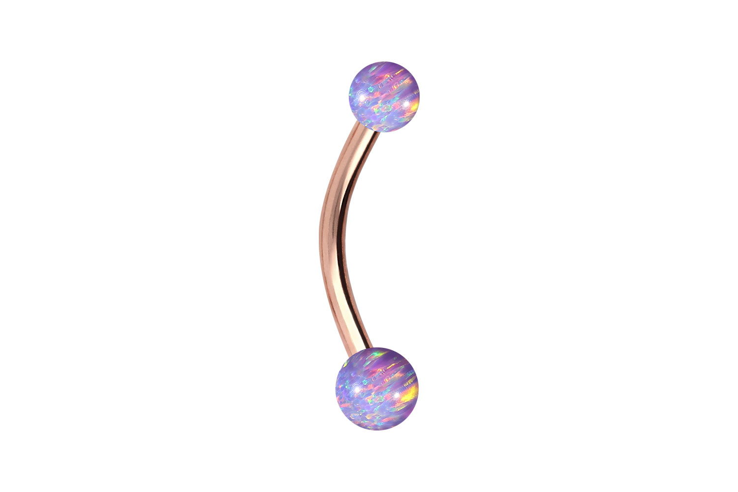 Chirurgenstahl Mini Bananabell Piercing SYNTHETISCHE OPALE